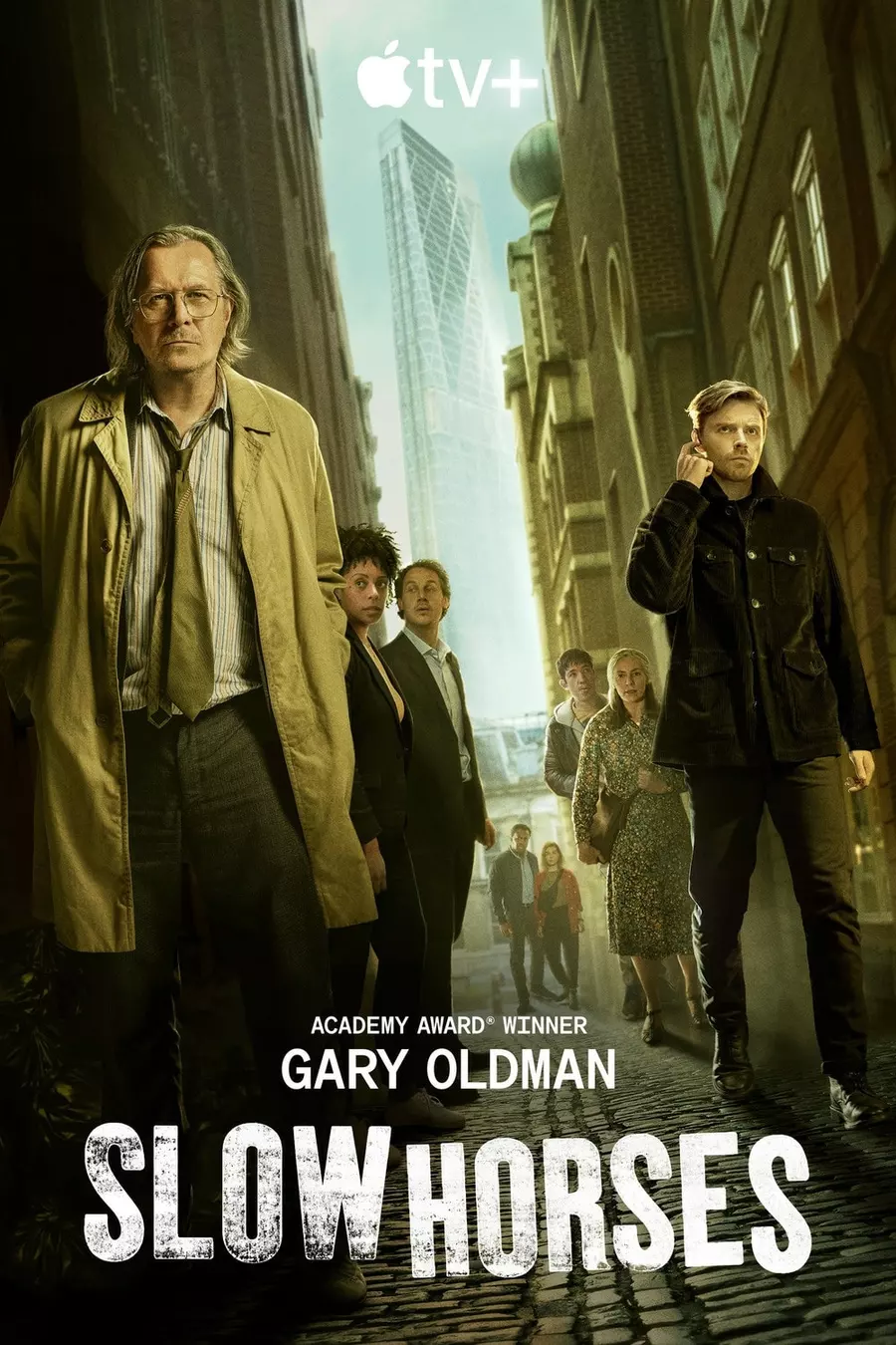 The poster for the second season of the thriller «Slow Horses», in which Gary Oldman, Jack Lowden and other spies from MI5's special unit for workers with a tarnished reputation will try to expose a Russian network of "sleeper agents" in the UK, which have just started to wake up.

The season premiere will take place on December 2 on Apple TV+.