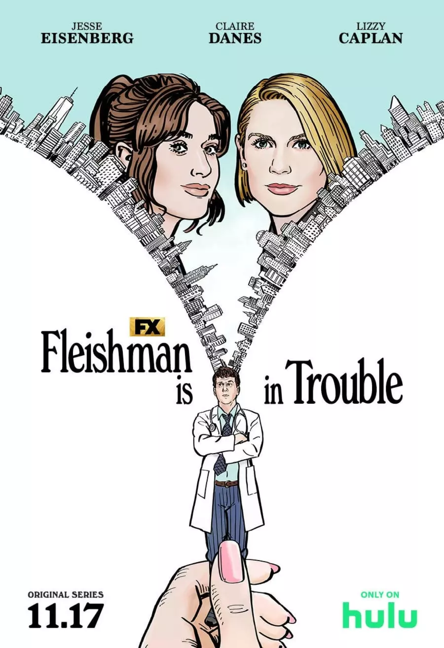 On November 17, Hulu premiered the 8-episode drama «Fleishman Is in Trouble», starring Jesse Eisenberg, Claire Danes and Lizzy Caplan.. The main character of the film adaptation of the novel of the same name by Taffy Brodesser-Akner is 41-year-old Toby Fleishman, who recently got divorced. The man plunges into the brave new world of dating apps, achieving greater success on dates than in his youth. However, his first summer of sexual freedom is interrupted by the disappearance of his ex-wife. Now Toby has to take care of the children alone and wonder where their mother has disappeared to and if she ever plans to return.