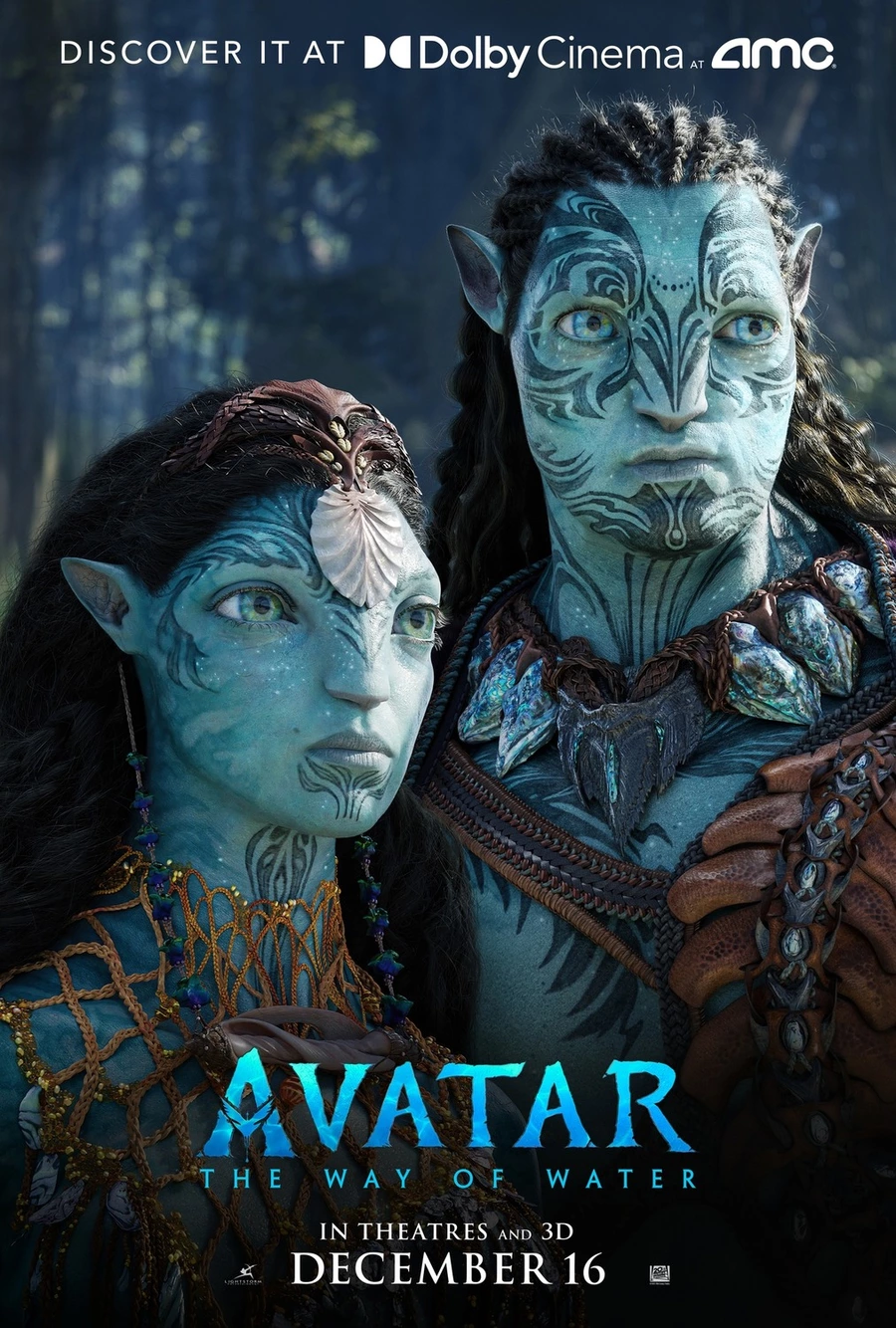 A series of posters for the fantastic film «Avatar: The Way of Water», which will be released in cinemas on December 16.