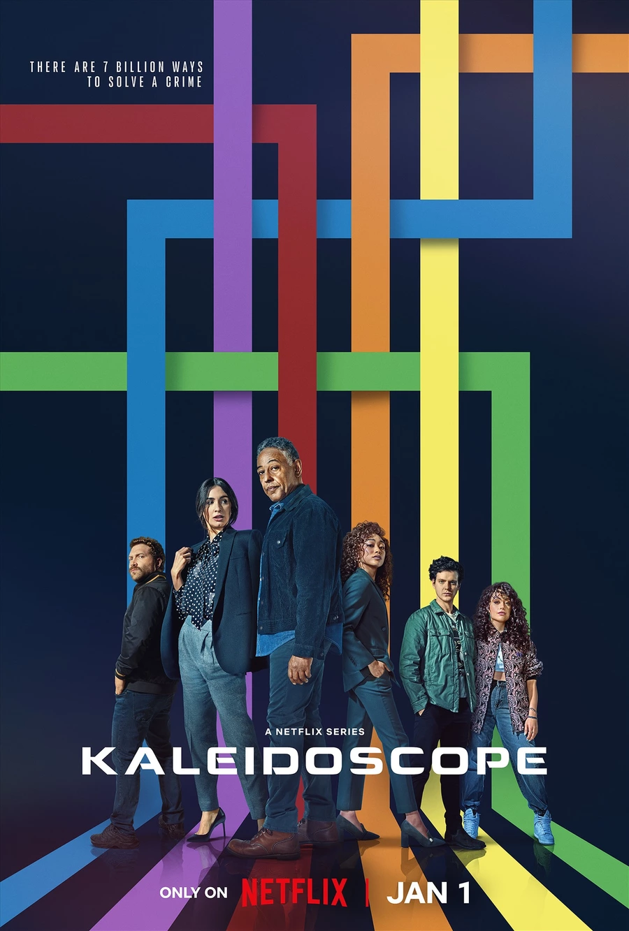 5664 poster for the mini series kaleidoscope which will be released on netflix on january 1