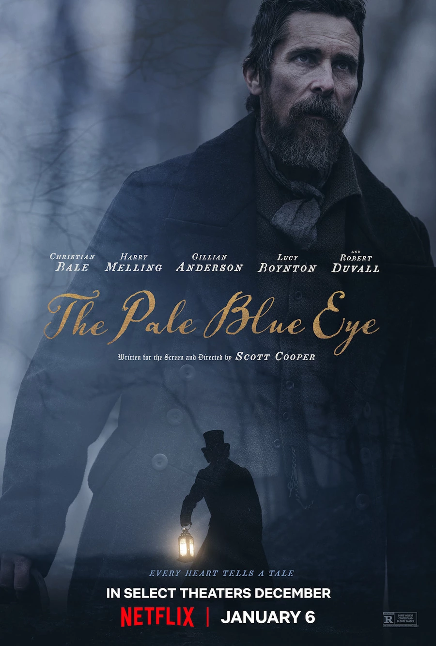 5755 today on netflix premiered the gothic thriller the pale blue eye starring christian bale ha