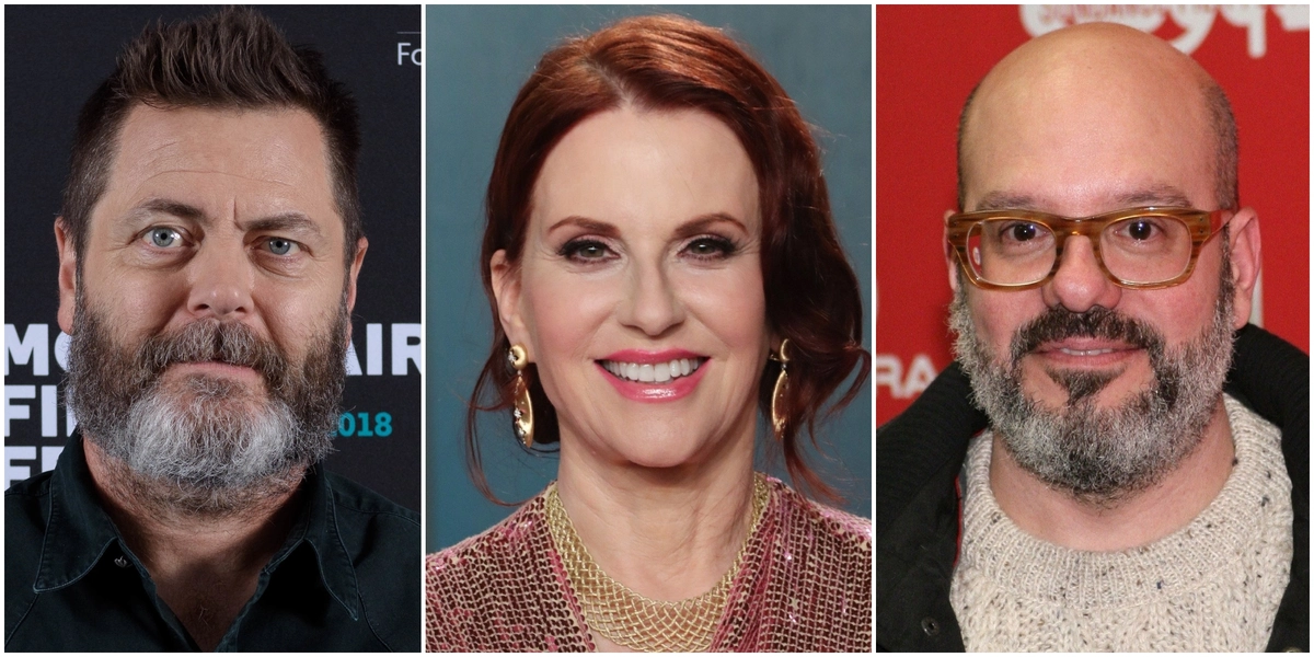 5999 nick offerman his wife megan mullally and david cross have joined the cast of the umbrella a
