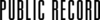 Public Record
