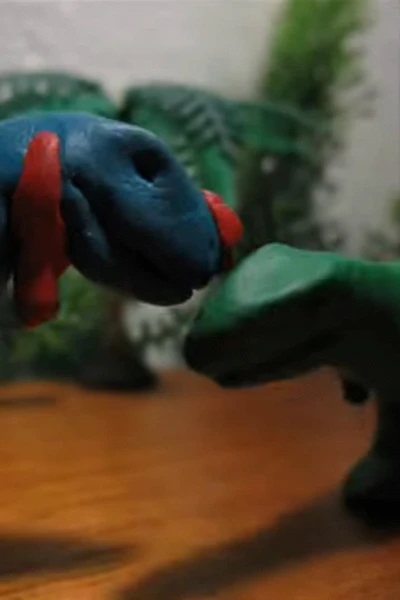 Jurassic Fight Club - Cannibal Dinosaur Claymation