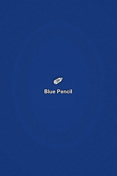 blue pencil