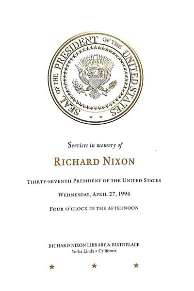 The State Funeral of Richard Nixon