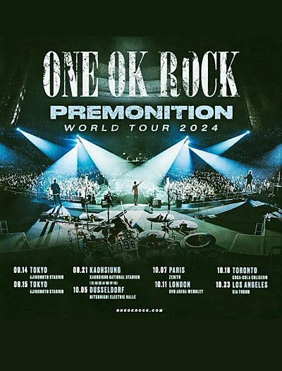 ONE OK ROCK 2024 PREMONITION WORLD TOUR