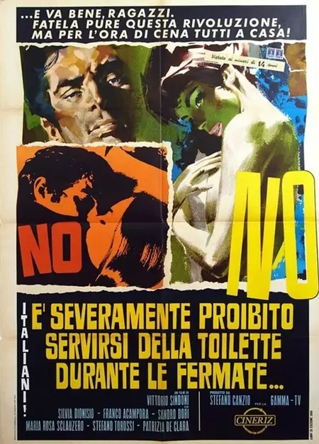 Italiani! È severamente proibito servirsi della toilette durante le fermate