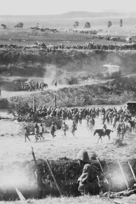 Battle of Spion Kop: Ambulance Corps Crossing the Tugela River