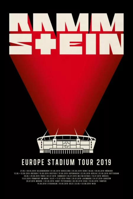 Rammstein Europe Stadium Tour 2019