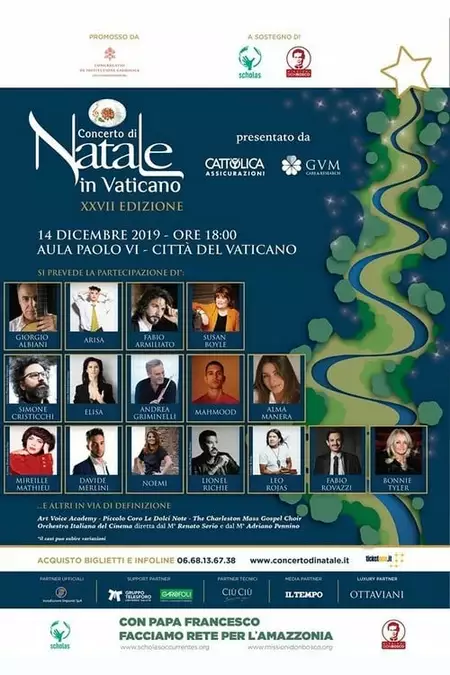 Concerto di Natale in Vaticano 2019