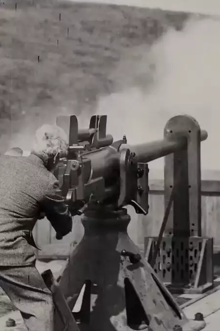 Firing the Maxim Gun