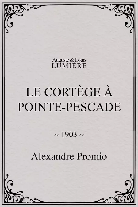 Le cortège à Pointe-Pescade