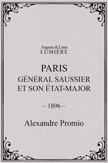 Paris : général Saussier et son état-major