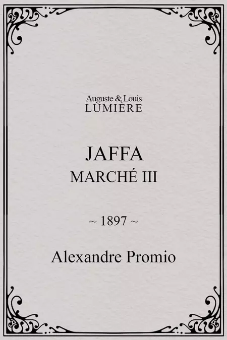 Jaffa : Marché, III