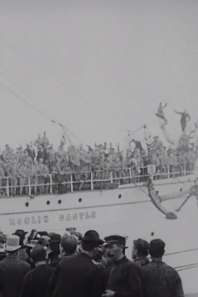 The 'Roslin Castle' (Troopship) Leaving for South Africa