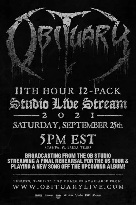 Obituary - 11th Hour 12-Pack Live Stream