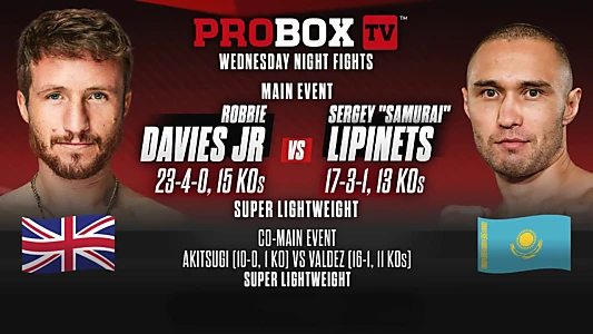 Robbie Davies Jr vs. Sergey Lipinets