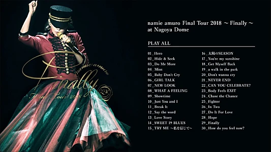 Namie Amuro Final Tour 2018 ~Finally~ at Nagoya Dome