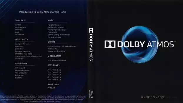 Dolby Atmos® Demo Disc 2015
