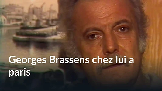 Georges Brassens chez lui à Paris