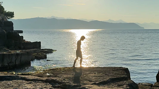 Summer on a solitary beach