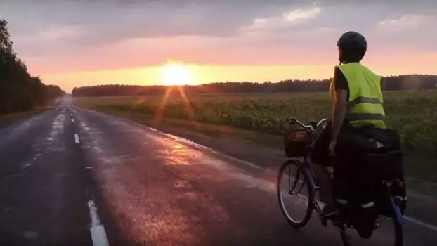 Watch Around Belarus by Bicycles with Motors Trailer