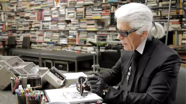 Karl Lagerfeld Sketches His Life