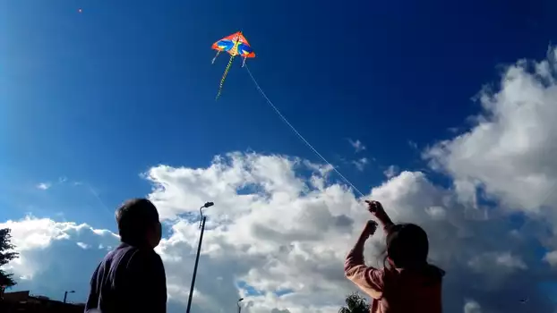 flying a kite