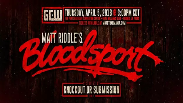 Watch GCW Matt Riddle's Bloodsport Trailer