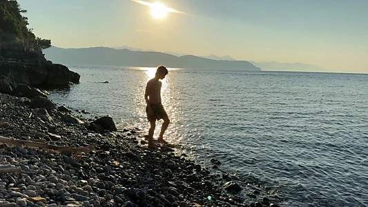 Summer on a solitary beach