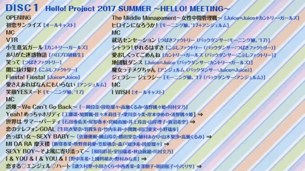 Hello! Project 2017 Summer ~HELLO! MEETING~