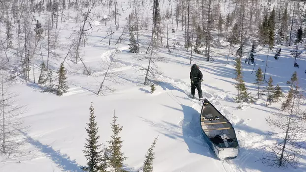 Canoe in the Snow