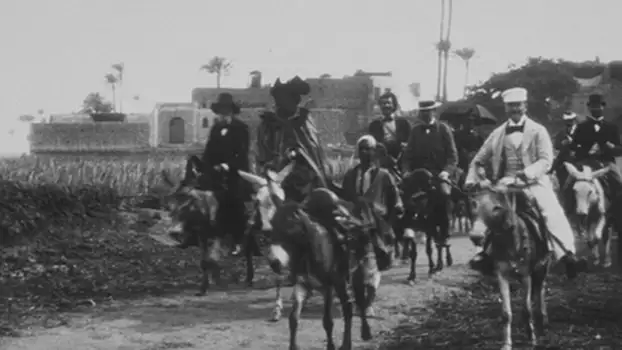 Village de Sakkarah (cavaliers sur ânes)