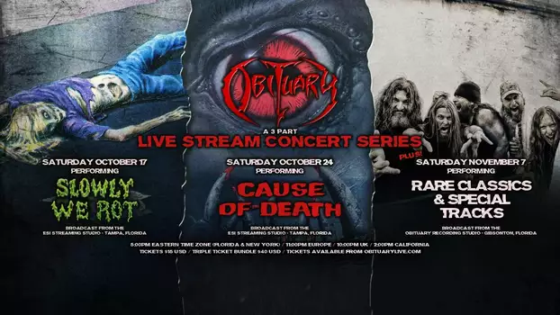 Watch Obituary - Rare Classics & Special Tracks Live Stream Trailer