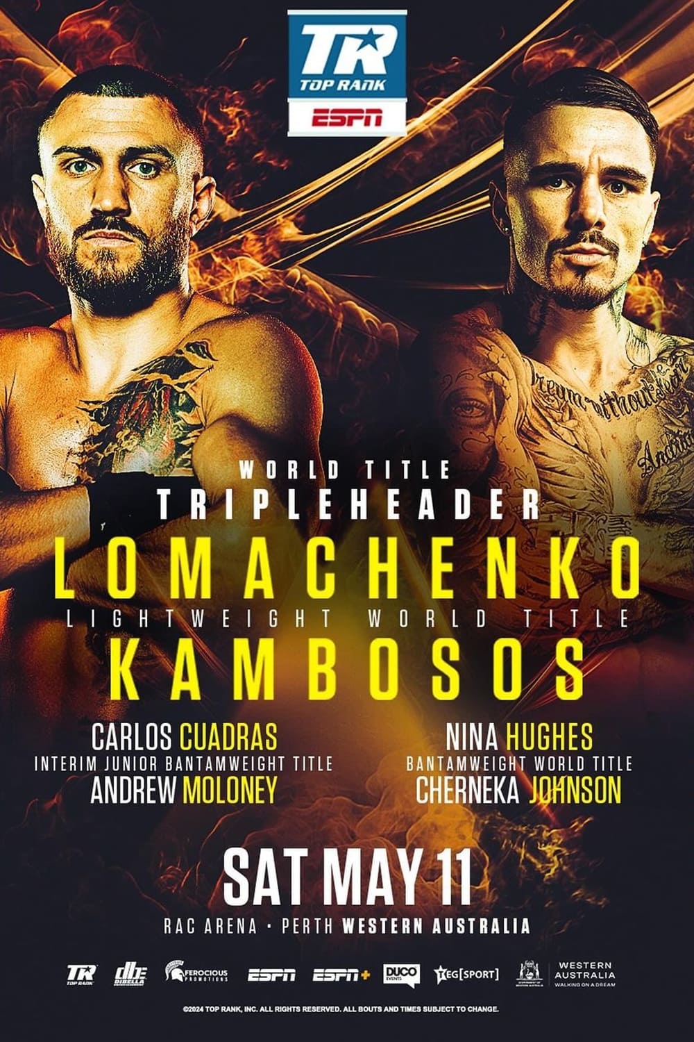 Vasyl Lomachenko vs. George Kambosos Jr.