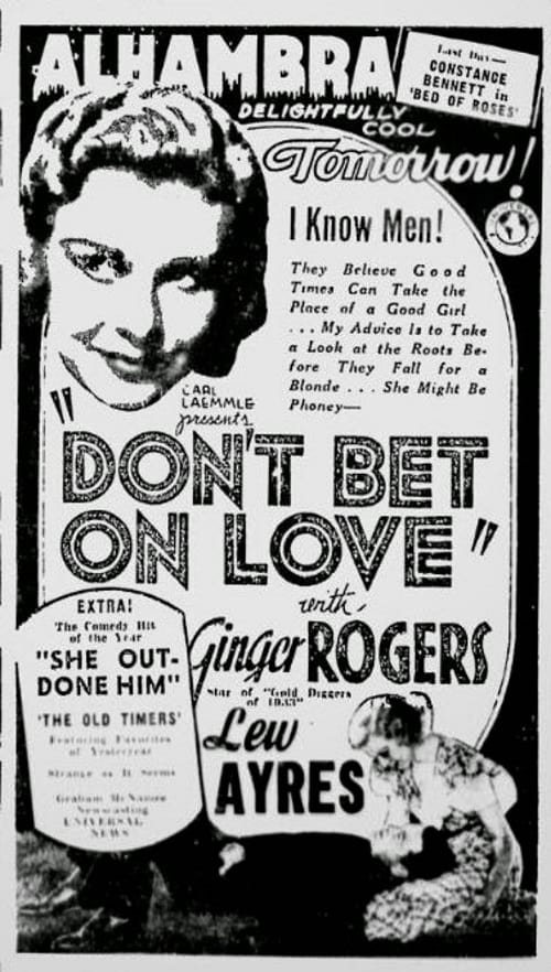 Don't Bet on Love (1933)