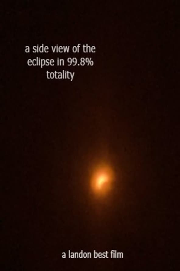 A Side View of An Eclipse in 99.8% Totality