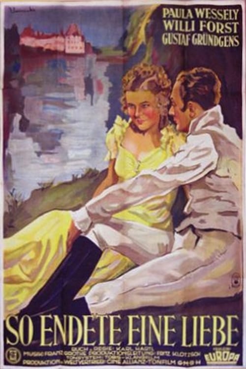 So Ended a Great Love (1934)