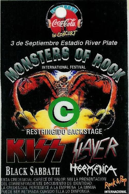 Black Sabbath. River Plate Stadium Buenos Aries 1994