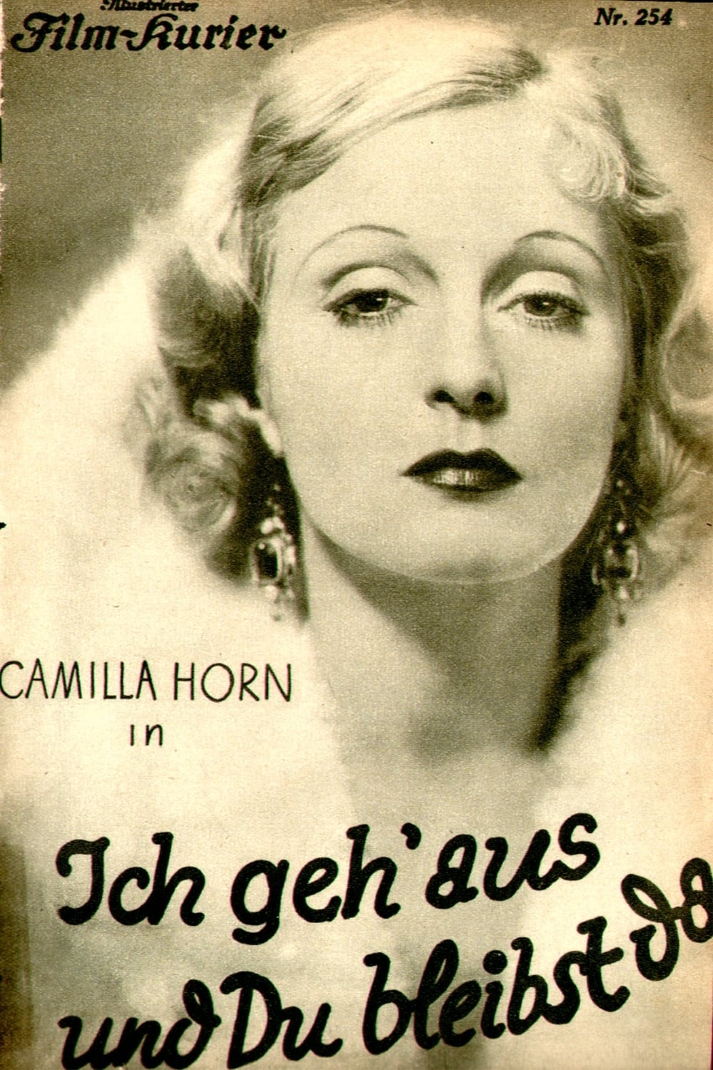 I Go Out and You Stay Here (1931)