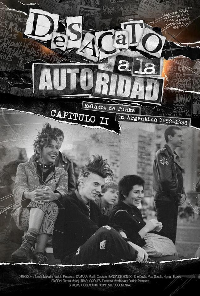 Desacato a la autoridad, relatos de punks en Argentina 1983-1988