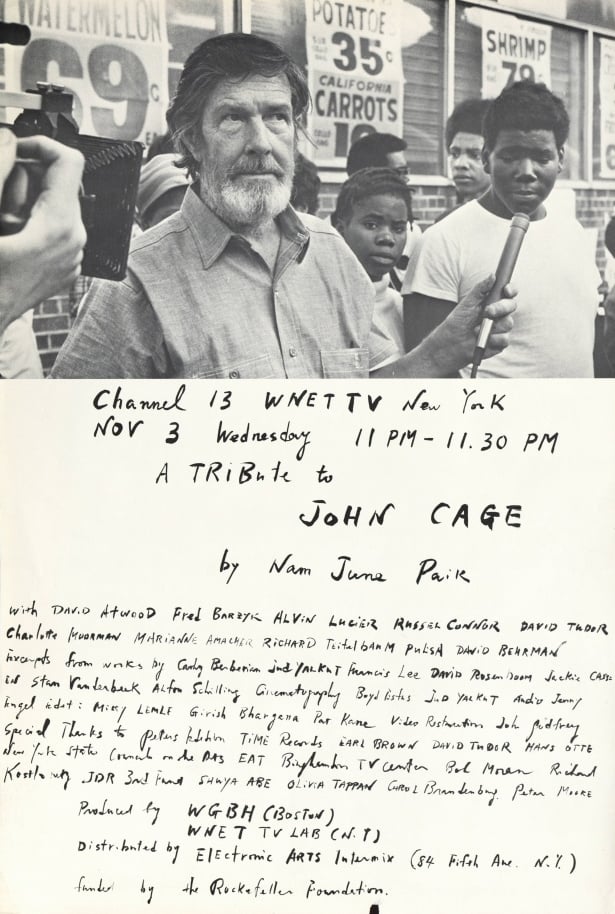 A Tribute to John Cage (1976)