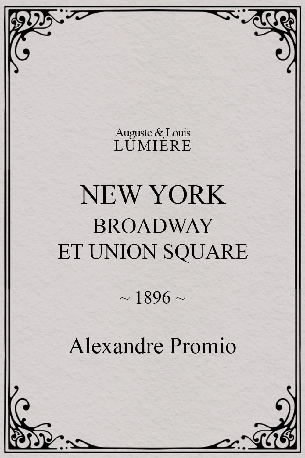 New York: Broadway at Union Square (1896)