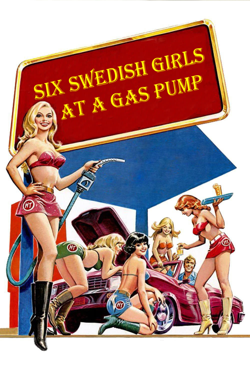 Six Swedish Girls at a Pump