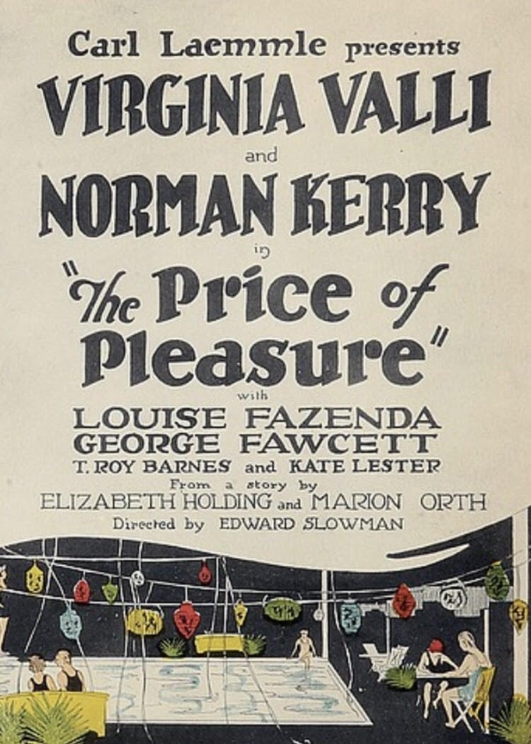 The Price of Pleasure (1925)
