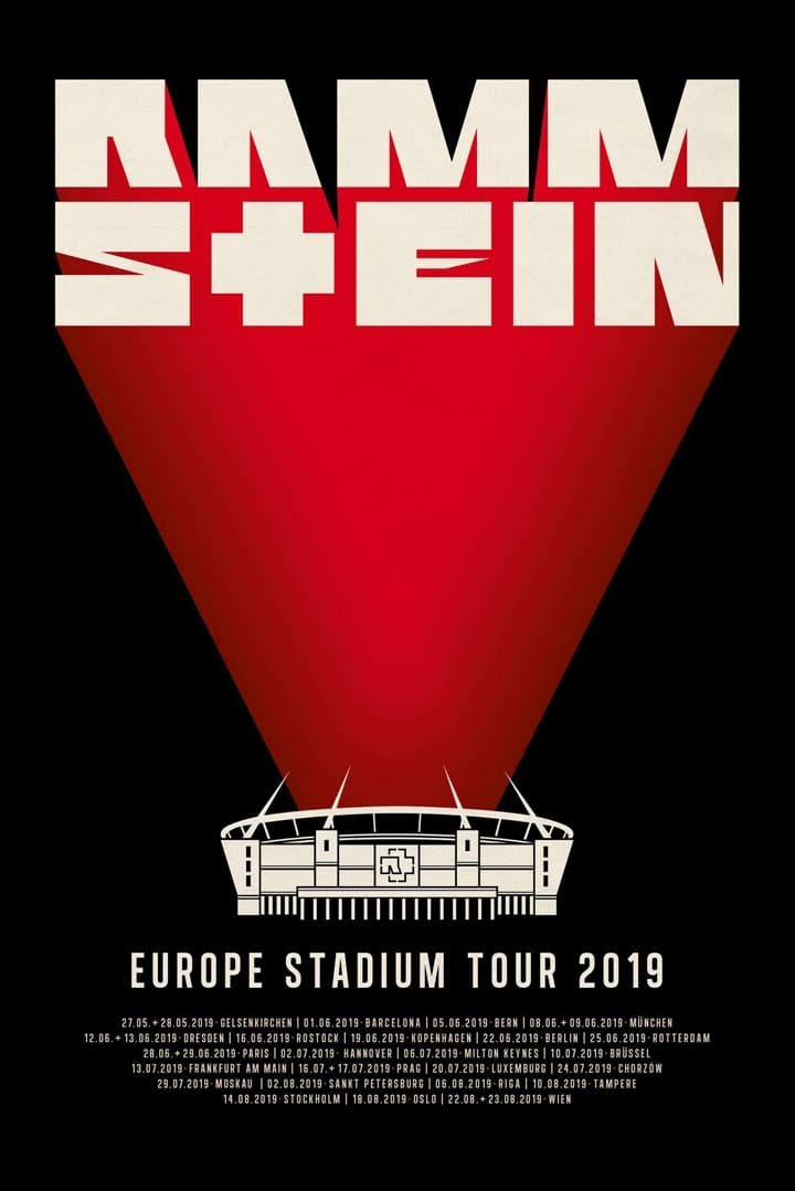 Rammstein Europe Stadium Tour 2019