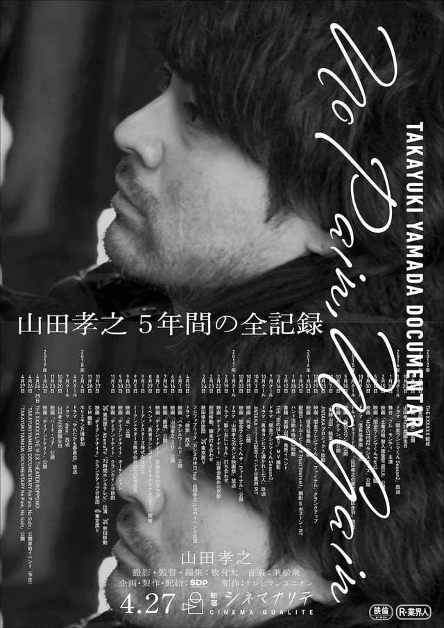 TAKAYUKI YAMADA DOCUMENTARY「No Pain, No Gain」 (2019)