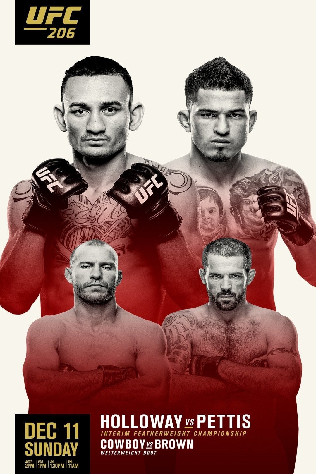 UFC 206: Holloway vs. Pettis (2016)