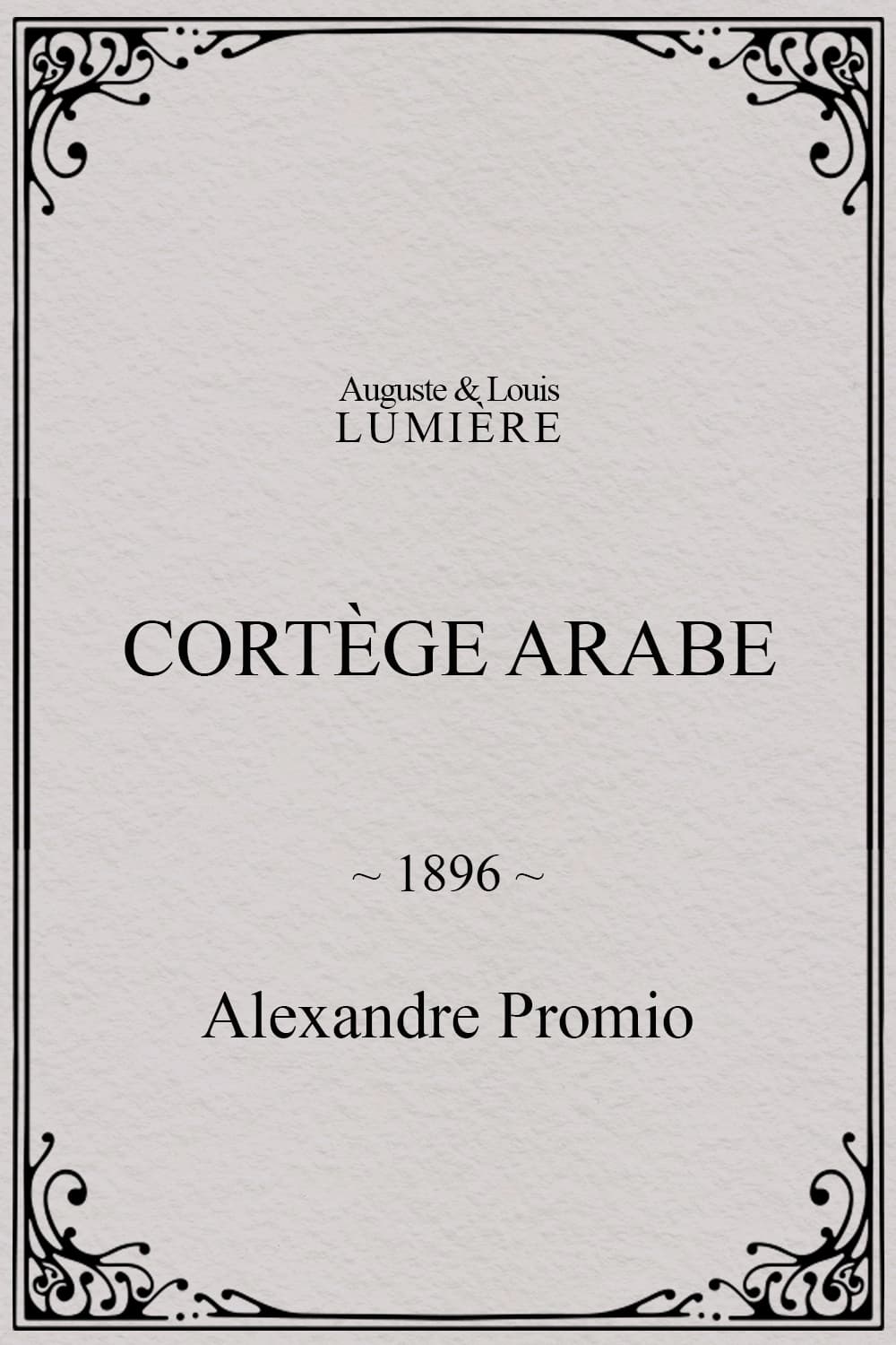 Arab Cortege, Geneva (1896)